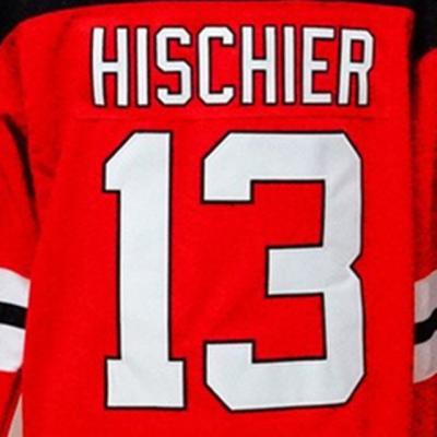 China New Jersey Ice Hockey Jersey Hischier Jackets Stole All American Hockey League Retro for sale