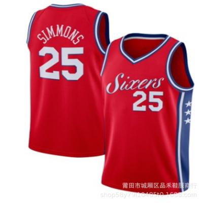 China Philadelphia Basketball Simmons #25 Breathable Tank Top Stole All American Retro Basketball League for sale