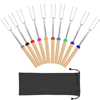 China Non-Stick Marshmallow Roasting Sticks Roasting Forks for Campfire, Camping, Fire and Grill for sale