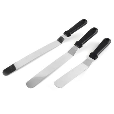 China Sustainable Food Grade Stainless Steel Pastry Spatula With PP Handle (Size 3) for sale