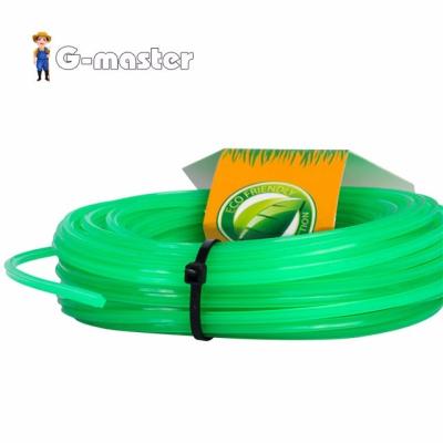 China 2-Stroke GM-L010 Square Green Color Nylon Trimmer Grass Line 0.95 For Trimmer Head Parts for sale