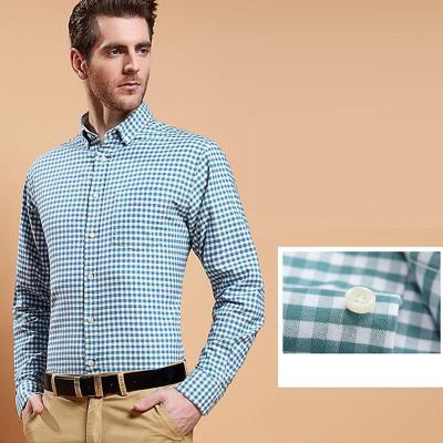 China Latest Design Men's Clothing Anti-pilling Breathable Mens Long Sleeve Plus Size Shorts Plaid Formal Dress Shirt for sale