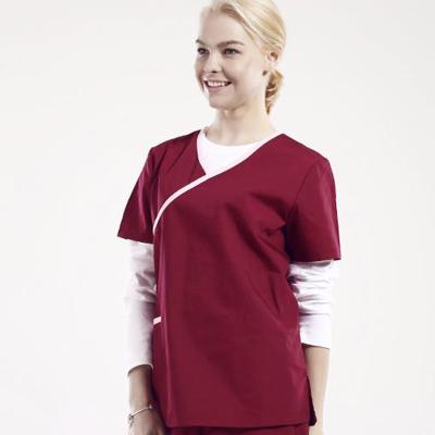 China Hospital Slim Fit Fashionable Designs Nurse Uniform for sale