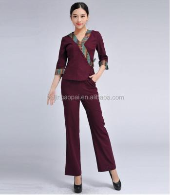 China Other fashion design wholesale price spa beauty salon uniform for nail salon for sale