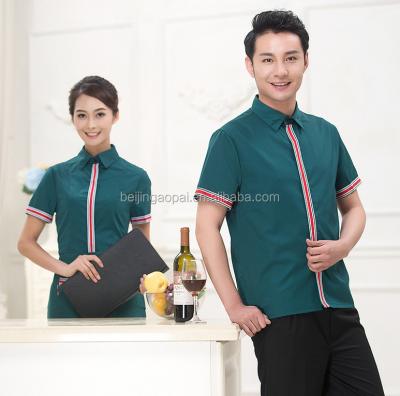 China restaurant & Bar Fashion Hotel Reception Uniform Customized Hotel Uniforms For Waitress Women for sale