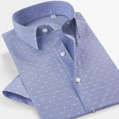 China Factory Directly Anti-Wrinkle Cotton Jacquard Men Shirt for sale