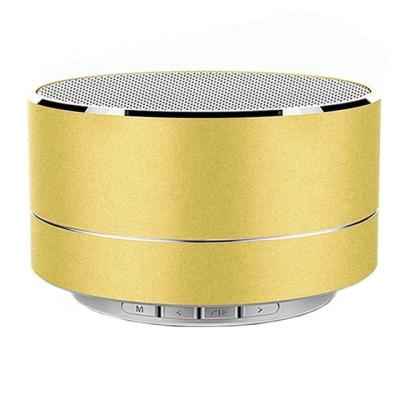 China Best phone function metal portable bluetooth wireless speaker A10 with MIC TF AUX card FM radio. for the phone for sale