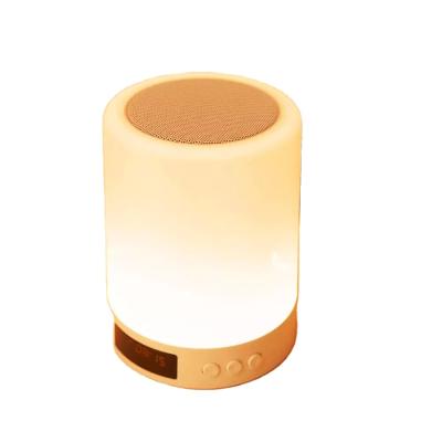 China Dimmable Portable Cordless Phone Function Night Light Bluetooth Speaker Table Lamps Color Change Near Lamp Touch Rechargeable Lamp For Bed for sale