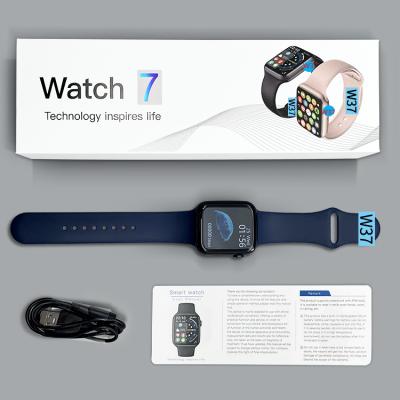 China Touch Screen Smart Watches 2021 new arrivals reloj inteligente watch 7 smartwatch I/O series 7 smart watch with oxygen iwo w37 for sale