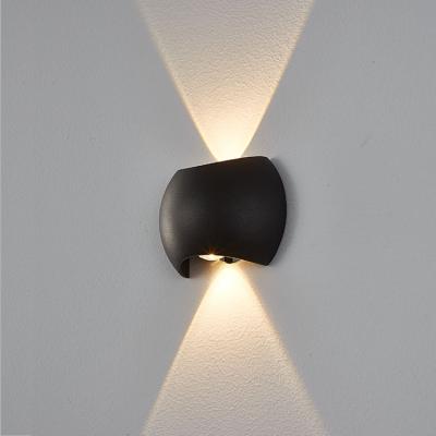 China 2021 Newest Design Glass Indoor Outdoor Wall Mounted Outdoor Through Stair Wall Light for sale