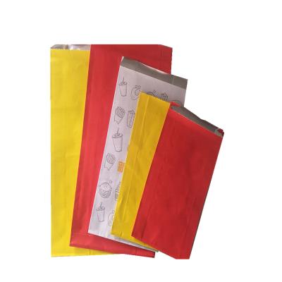 China Recycled Materials Colored Disposable Aluminum Foil Take Away Paper Bag for sale