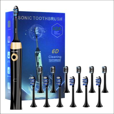 China Ur Clean Teeth Professional Factory - Sonic Electric Toothbrush for Adults - Electric Toothbrush with 12 Brush Heads, LED Light Toothbrush for sale