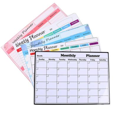 China Shape Monthly Planner Magnetic Whiteboard Fridge Magnets Drawing Message Board Memo blank fridge magnet for sale