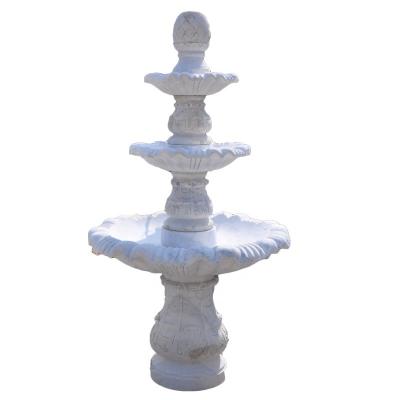 China EUROPEAN outdoor garden decoration stone marble white natural water fountain for sale for sale