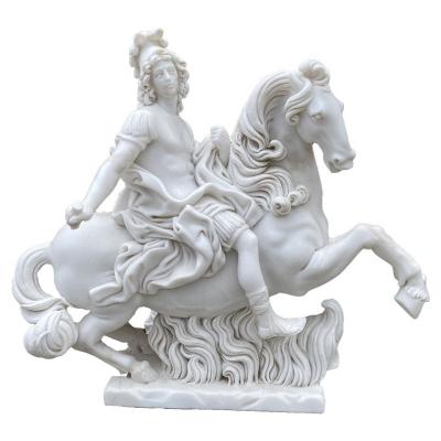 China EUROPEAN Factory Customized Famous Marble Stone Statue Of Louis XIV for sale