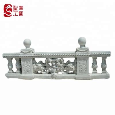 China Balcony European Marble Carving Balustrade And Terrace Stone Balustrade for sale