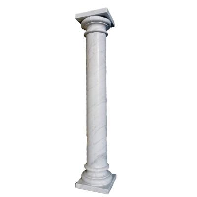 China Modern custom simple exterior natural marble hollow column stone for sale for sale