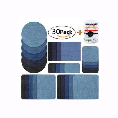 China Other 100% Cotton Seam Iron On Clothing Repair Denim Patches Jean Patches Clothing Repair Patches for sale