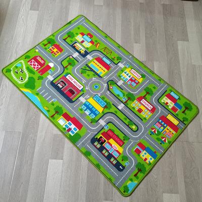 China Toy City Soft Life Traffic Rug Multi Color Play Mat Best Kids Rugs For Playroom And Kid's Bedroom for sale