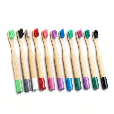 China Wholesale Disposable Eco-Friendly Soft Bristle Travel Kids Bamboo Toothbrush Use with Paint LOGO Custom Available Kids Bamboo Toothbrush for sale