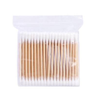 China Eco-fridendly Wholesale Custom Package Bamboo Stick Buds Multi Colors Double Heads Cosmetic Eco-Friendly Personal Care Buds Pure Cotton for sale