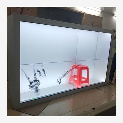 China Indoor 3D LCD Display Showcase Touch Cabinet Touch Interactive Virtual Transparent Led Display for sale