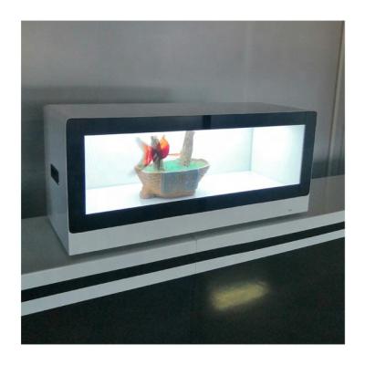 China HD Indoor High Quality Transparent Lcd Display Cabinet Lcd Transparent Holographic Transparent Screen for sale