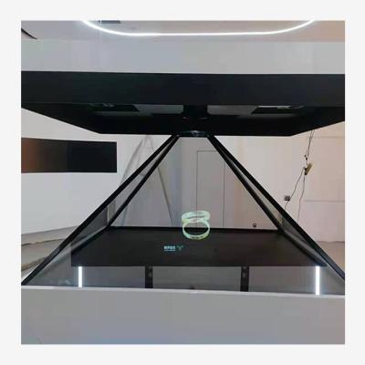 China Suspension Imaging Projection Pyramid Phantom Imaging Display Holographic Display Indoor Stereoscopic Cabinet for sale