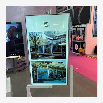 China Indoor vertical double sided screen advertising machine floor-standing led screen indoor advertising display for sale