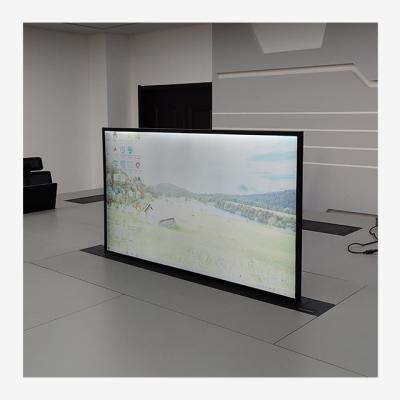 China 55 inch indoorFlexible/OLED/LED/Screen/Transparent/Video HD transparent touch ultra thin display Te koop