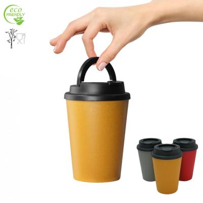 China Sustainable Reusable Portable Dishwashing Safe LFGB 12oz Coffee Mug With Screw On Leakproof Lid For Use In Campus Home Office for sale