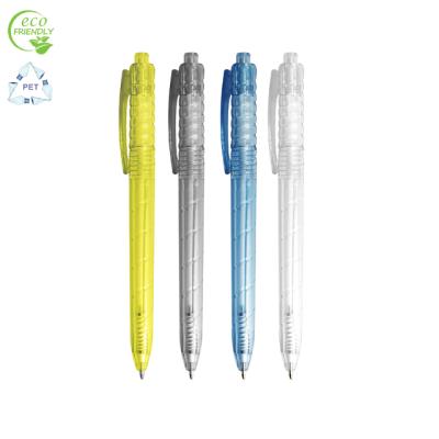 China Promotional PET Retractable Ballpoint Pen Environmentally Friendly Recycled for sale