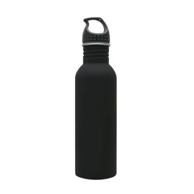 China Fashionable ss304 750ml 25oz stainless steel water bottle with carry handle pp lid for sports gym camping hiking yoga for sale