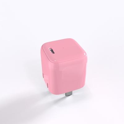 China Mobile Phone Sugar Cube Candy Color 22.5W Palladium 22.5W Adapter Power Charging Type C Cell Phone Wall GaN 20W Fast Charger iPhone 12 for sale