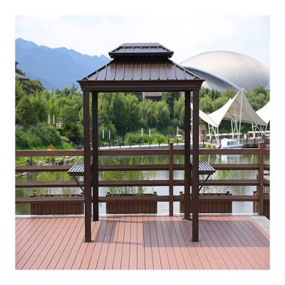 China Easily Assembled Sun Protection Barbecue Party Grill Aluminum Gazebos Pavilions Outdoor Restaurant for sale