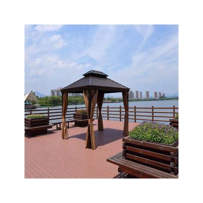 China Gazebo Easily Assembled Aluminum Exteriors Fireproof Heat Resistant Antiseptic Waterproof for sale