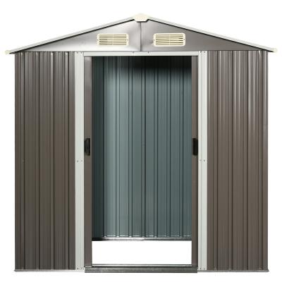 China Easily Assembled Outdoor Waterproof Metal Lockable Shed Storage Tool Garden Shed for sale