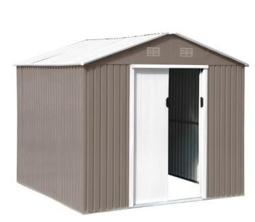 China Easily Assembled Home Design 9*6FT Luxury Maintenance Free Storage Shed Outdoor Archer For Garden Tools for sale