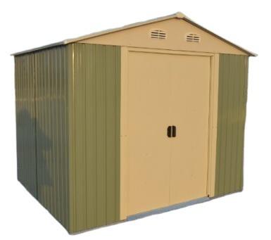 China Easily Assembled Roof 9.1' Apex Metal Garden Shed Outdoor Metal Building Storage Shed X8.4'ft for sale