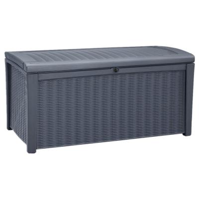 China 290L 190L Viable Bench Outdoor Metal Storage Box for sale