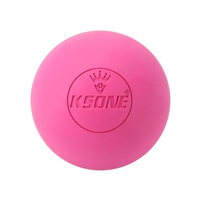 China Body Natural Rubber Lacrosse Massage Ball Custom Logo And Color Fitness Equipment for sale