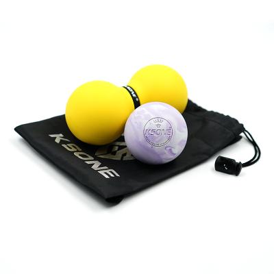 China Custom Fit Body Amazon Massage Roller Best Selling Logo Peanut Massage Ball Natural Rubber for sale