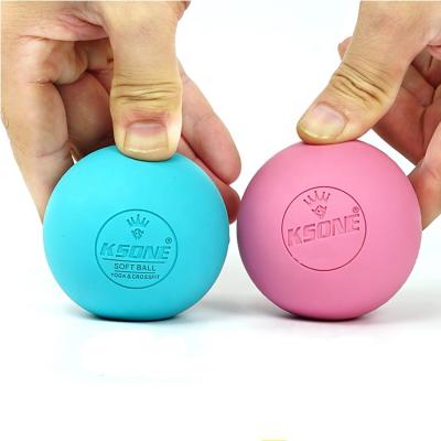 China Custom Natural Rubber Soft&Hard Dog Ball Lacrosse Ball High Massaging Solid Bouncing Rubber Ball for sale