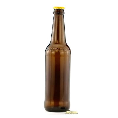 China Most Popular Custom Beverage 450ml Beverage Amber Beverage Glass Beer Bottle for sale