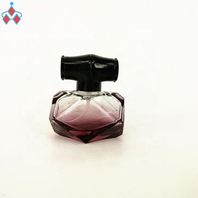 China Perfume 30ml Perfume Bottles Glass Diamond Shape Glass Bamboo Bottle for sale