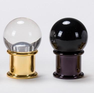 China Non Spill Transparent Ball Cap With Ring Perfume 15mm Neck Glass Perfume Bottle for sale