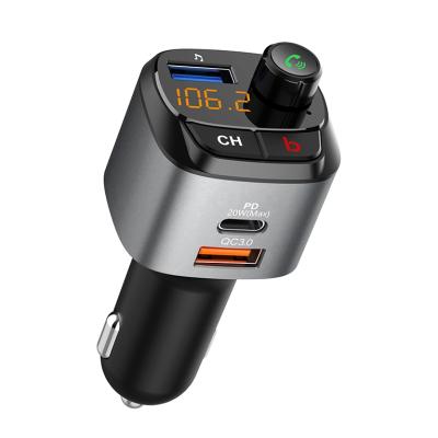 China Palladium wireless car transmitter mobile phone mp3 player fast charger USB car phone charger V5.0 FM car charger for sale