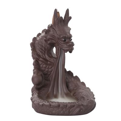 China Chinese Custom Creative Burner Tibetan Dragon Smoking Backflow Sandalwood Incense Incense Burner Wholesales Decor Censer Home Incense Holder for sale