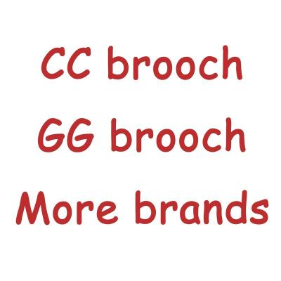 China Trendy wholesale channel jewelry gg brooch cc brooches women crystal pins for sale