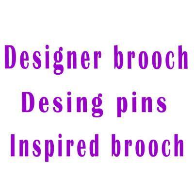 China Wholesale Exclusive Designer Ladies Famous Luxury Designer Crystal Inspired Pins & Brooches Pins Set Women for sale